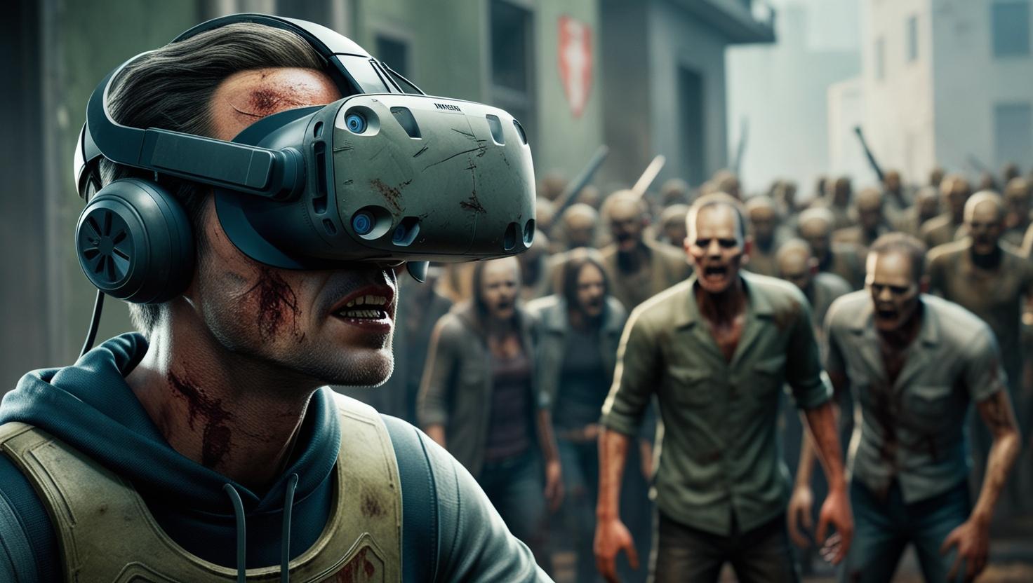 warfocus vr y de fondo zombis